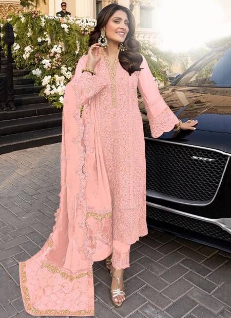 Cream Colour Dinsaa Colour Edition Designer Ethnic Wear Georgette Salwar Suit Collection 101 A